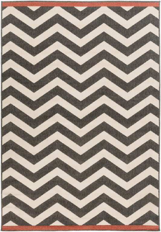 Alfresco ALF-9646 3' x 5' Machine Woven Indoor/Outdoor Accent Rug