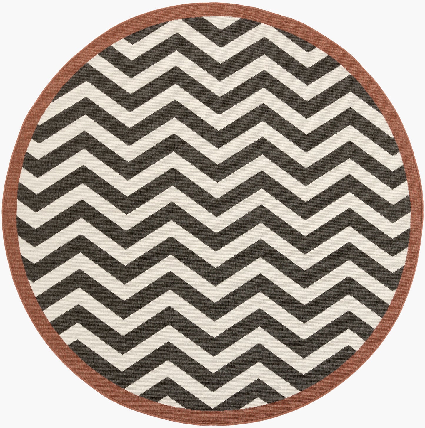 Alfresco ALF-9646 5ft Round Machine Woven Indoor/Outdoor Area Rug