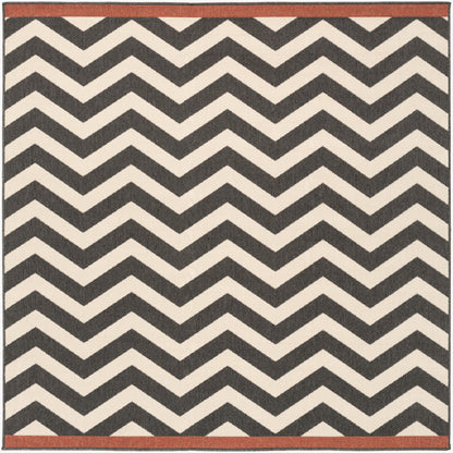 Alfresco ALF-9646 7ft Square Machine Woven Indoor/Outdoor Area Rug
