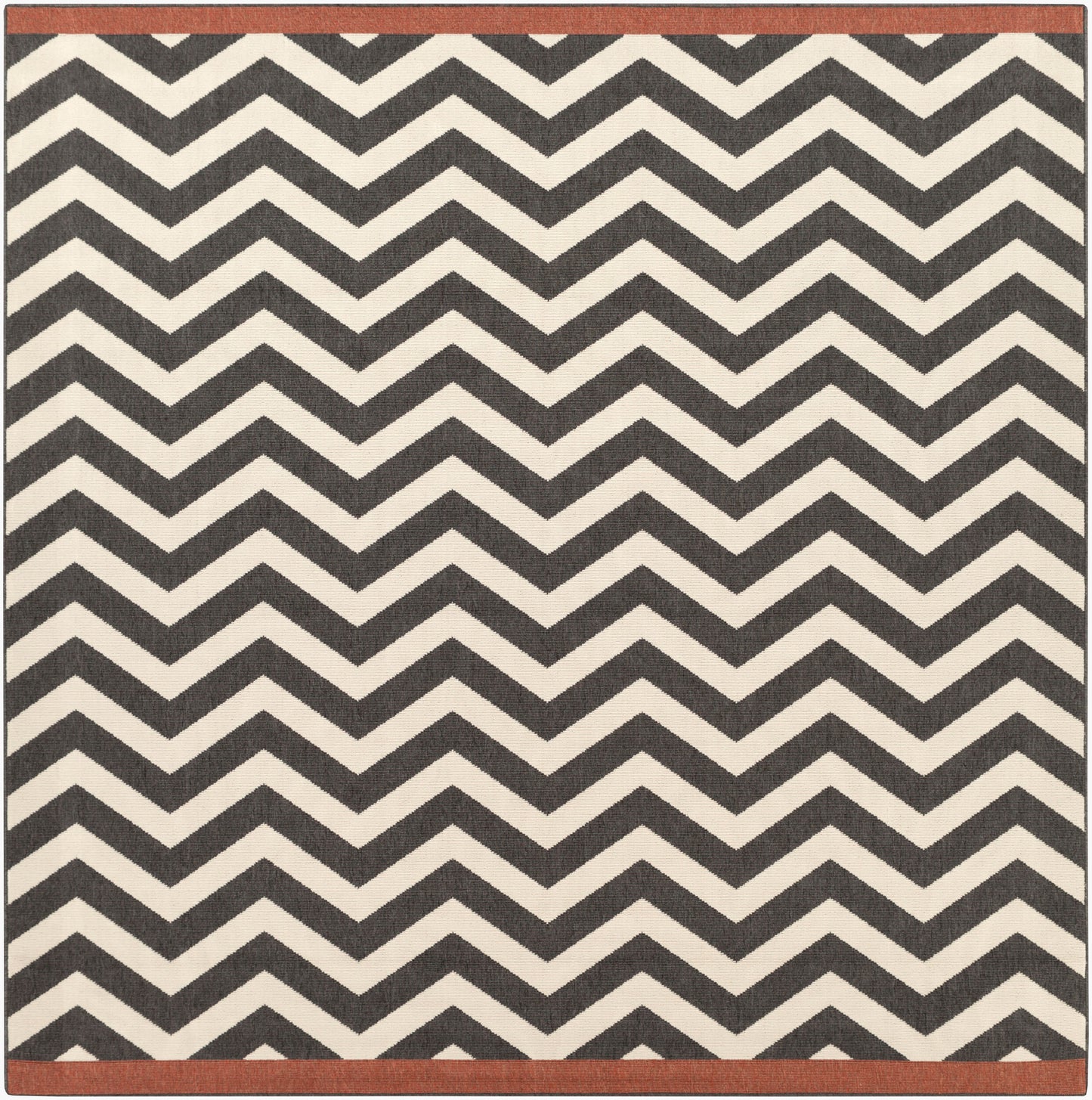Alfresco ALF-9646 9ft Square Machine Woven Indoor/Outdoor Area Rug