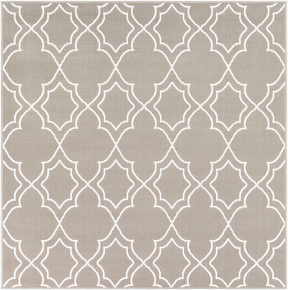 Alfresco ALF-9651 7ft Square Machine Woven Indoor/Outdoor Area Rug