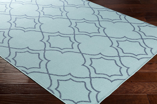 Alfresco ALF-9652 7ft Square Machine Woven Indoor/Outdoor Area Rug