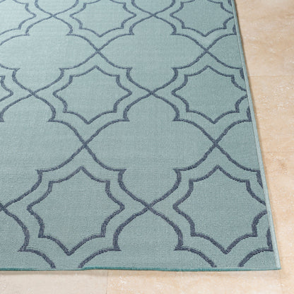 Alfresco ALF-9652 7ft Square Machine Woven Indoor/Outdoor Area Rug