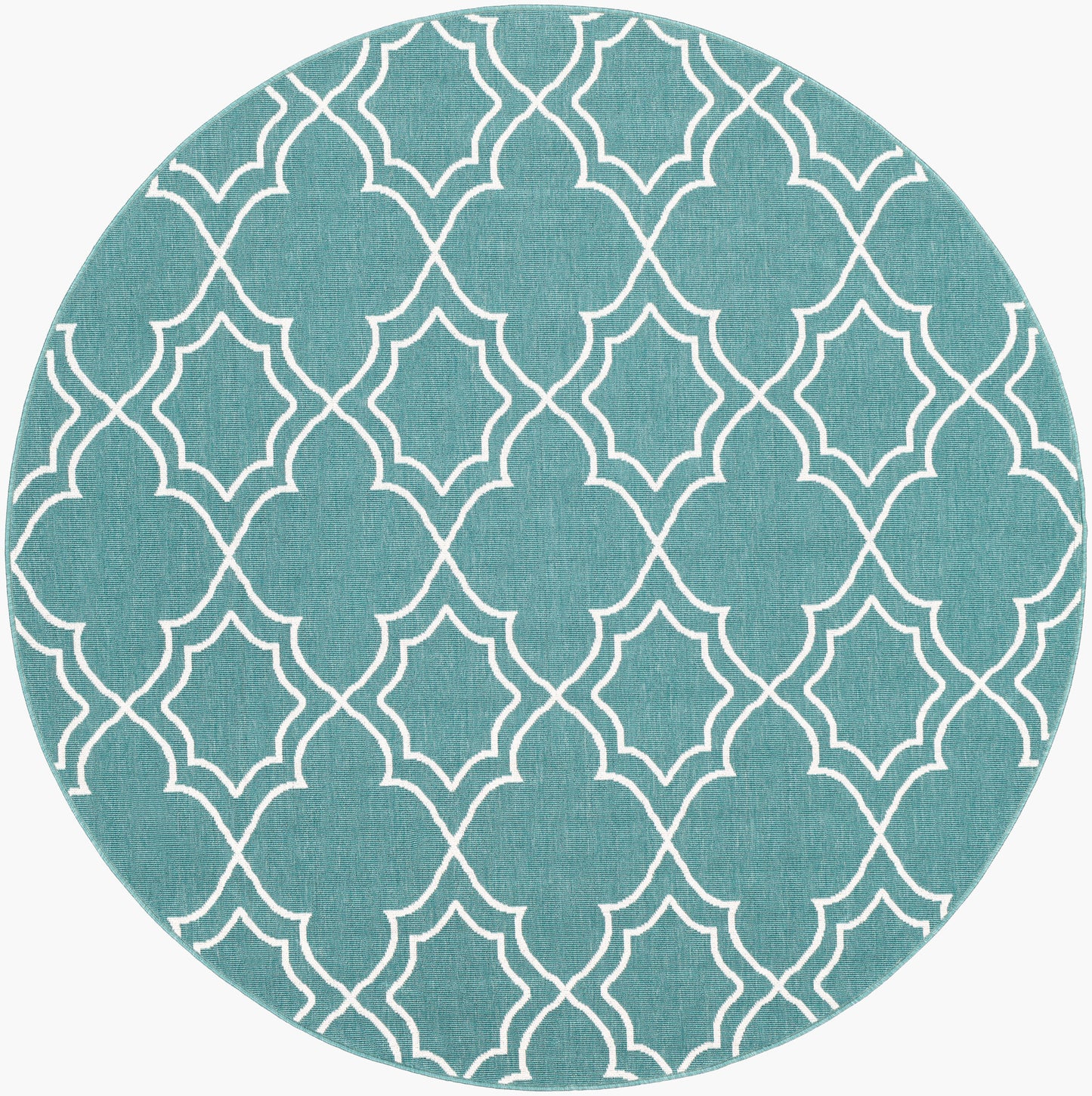 Alfresco ALF-9653 5ft Round Machine Woven Indoor/Outdoor Area Rug