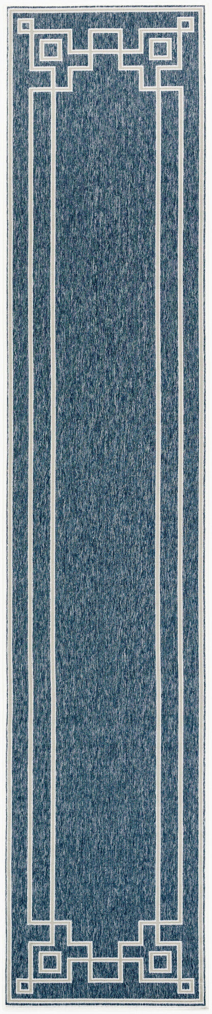 Alfresco ALF-9654 12ft Runner Machine Woven Indoor/Outdoor Runner Rug