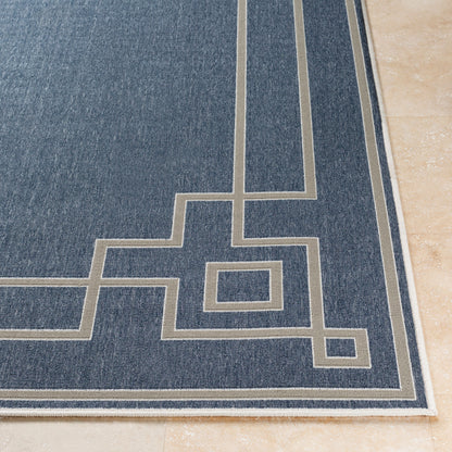 Alfresco ALF-9654 12ft Runner Machine Woven Indoor/Outdoor Runner Rug