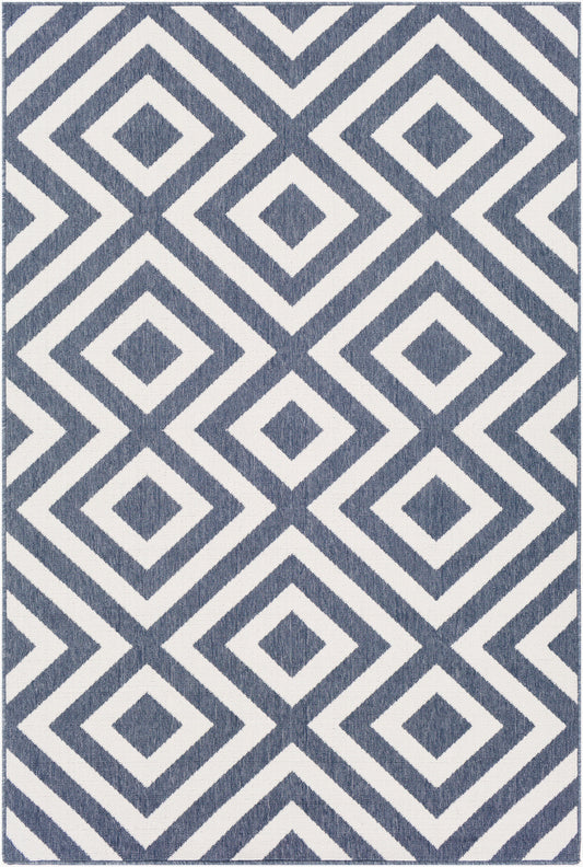 Alfresco ALF-9657 2' x 4' Machine Woven Indoor/Outdoor Accent Rug
