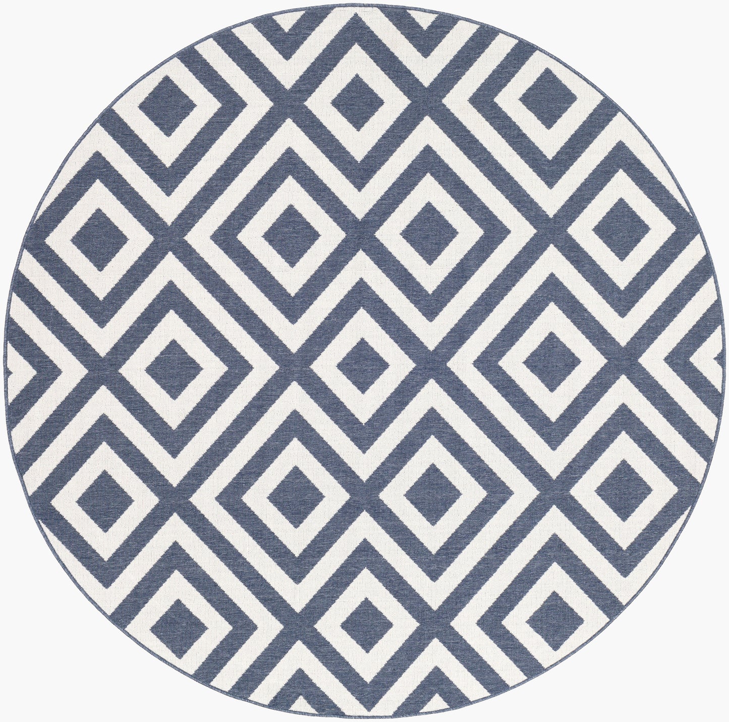 Alfresco ALF-9657 5ft Round Machine Woven Indoor/Outdoor Area Rug