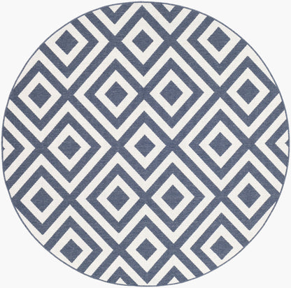 Alfresco ALF-9657 9ft Round Machine Woven Indoor/Outdoor Area Rug