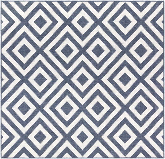 Alfresco ALF-9657 9ft Square Machine Woven Indoor/Outdoor Area Rug