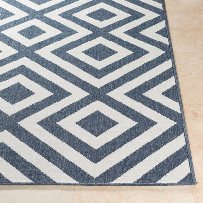 Alfresco ALF-9657 12ft Runner Machine Woven Indoor/Outdoor Runner Rug