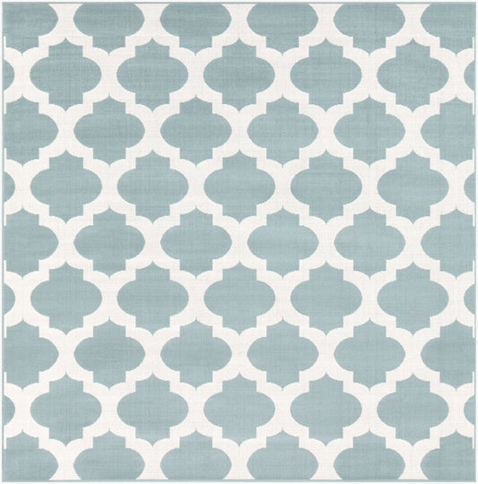 Alfresco ALF-9664 7ft Square Machine Woven Indoor/Outdoor Area Rug