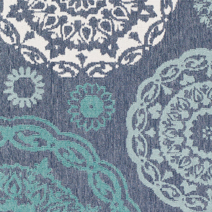 Alfresco ALF-9666 7ft Square Machine Woven Indoor/Outdoor Area Rug