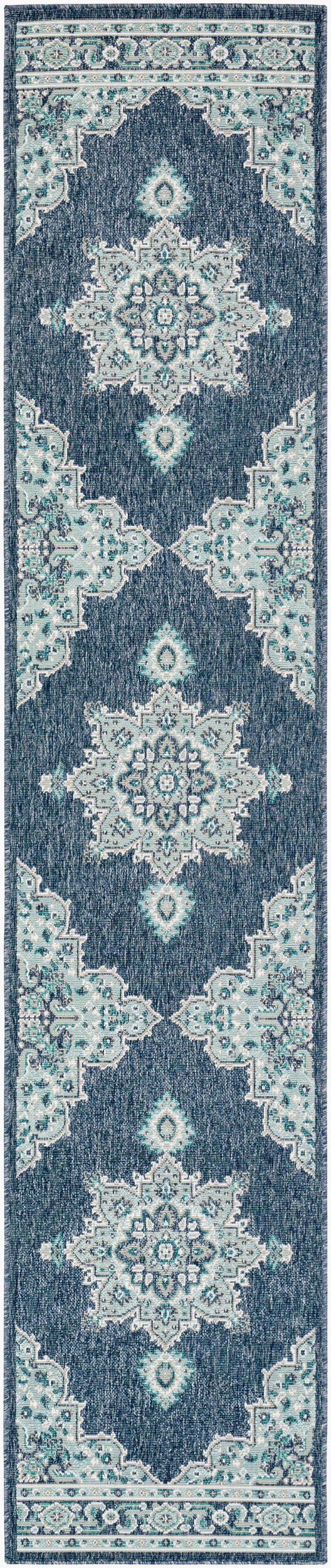 Alfresco ALF-9670 12ft Runner Machine Woven Indoor/Outdoor Runner Rug