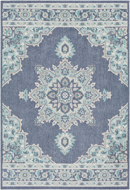 Alfresco ALF-9670 2' x 4' Machine Woven Indoor/Outdoor Accent Rug