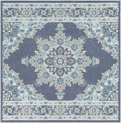Alfresco ALF-9670 7ft Square Machine Woven Indoor/Outdoor Area Rug
