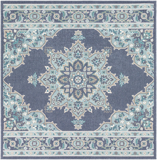 Alfresco ALF-9670 9ft Square Machine Woven Indoor/Outdoor Area Rug