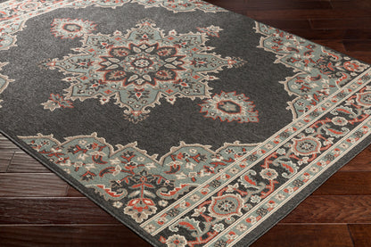 Alfresco ALF-9671 5ft Round Machine Woven Indoor/Outdoor Area Rug