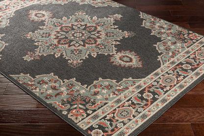Alfresco ALF-9671 9ft Round Machine Woven Indoor/Outdoor Area Rug