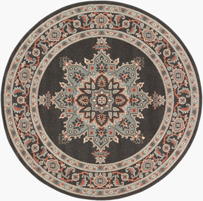 Alfresco ALF-9671 9ft Round Machine Woven Indoor/Outdoor Area Rug