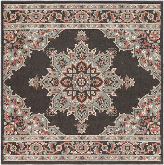 Alfresco ALF-9671 7ft Square Machine Woven Indoor/Outdoor Area Rug
