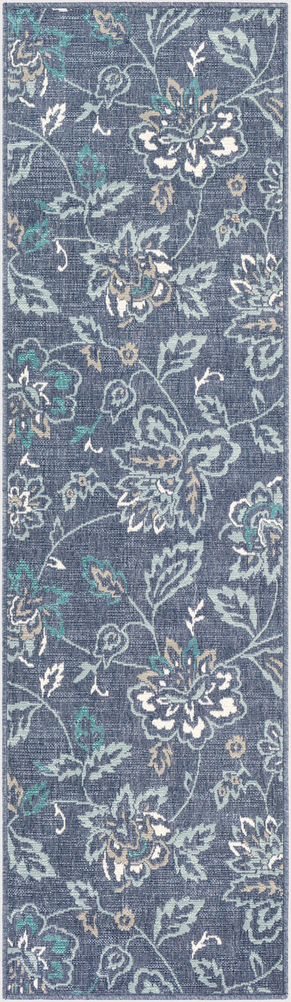 Alfresco ALF-9673 12ft Runner Machine Woven Indoor/Outdoor Runner Rug