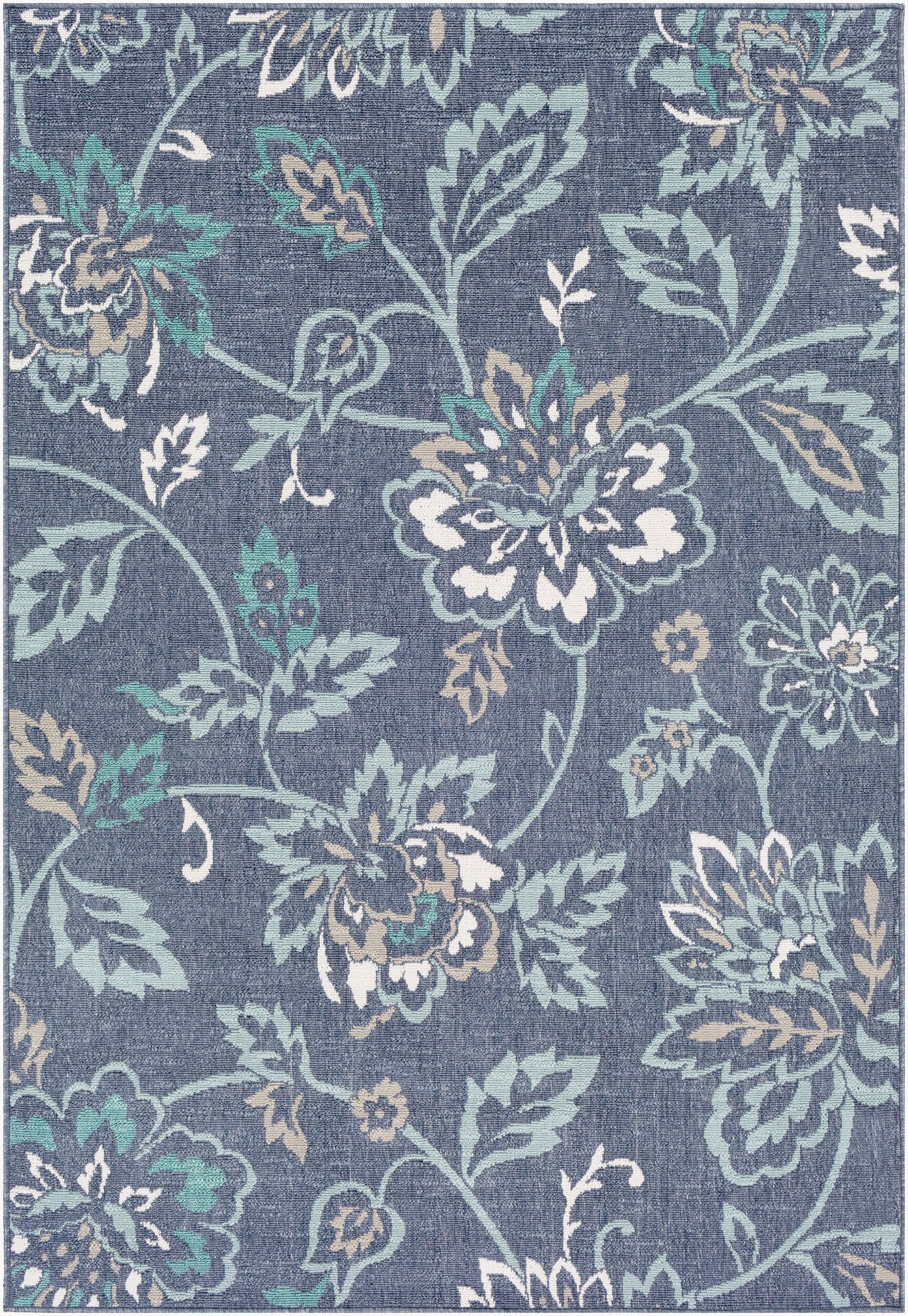 Alfombra decorativa tejida a máquina Alfresco ALF-9673 de 90 x 150 cm para interiores y exteriores