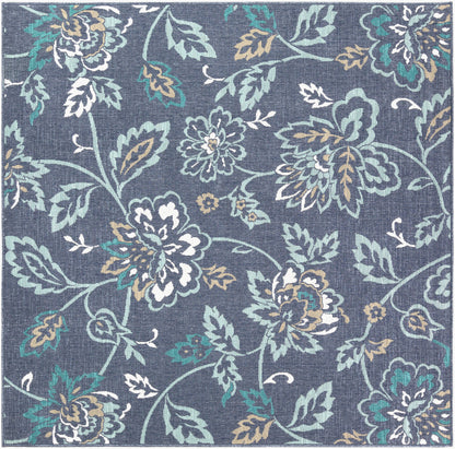 Alfresco ALF-9673 7ft Square Machine Woven Indoor/Outdoor Area Rug