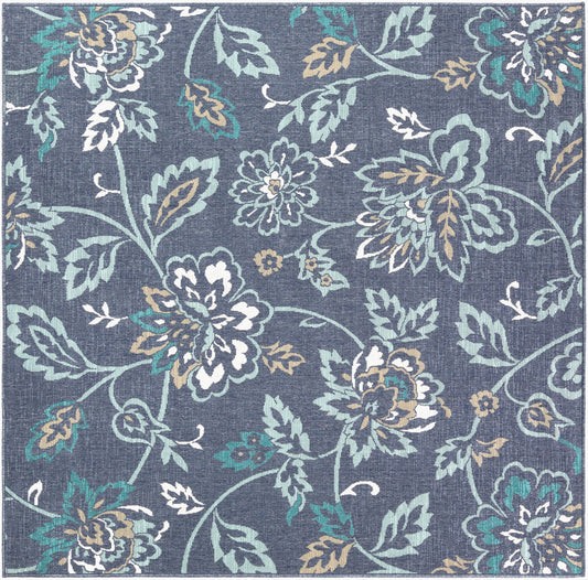 Alfresco ALF-9673 7ft Square Machine Woven Indoor/Outdoor Area Rug