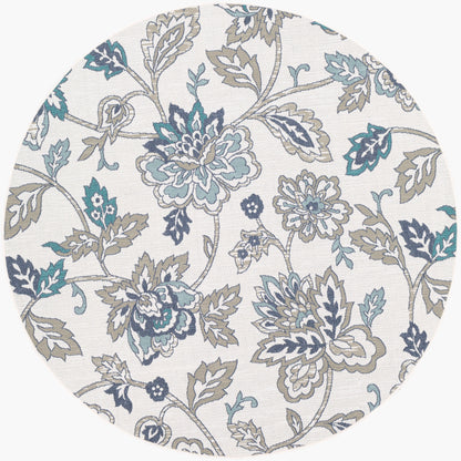 Alfresco ALF-9674 9ft Round Machine Woven Indoor/Outdoor Area Rug