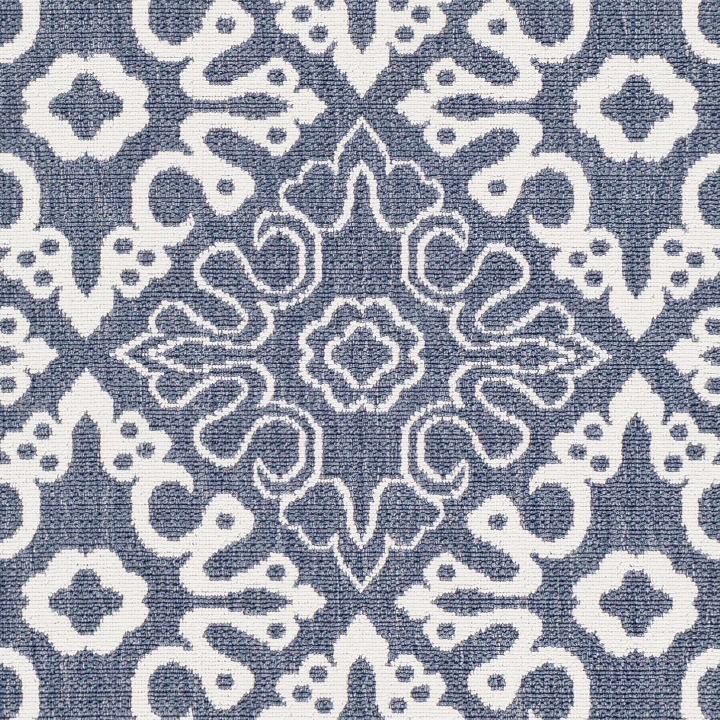 Alfombra decorativa tejida a máquina Alfresco ALF-9676 de 90 x 150 cm para interiores y exteriores