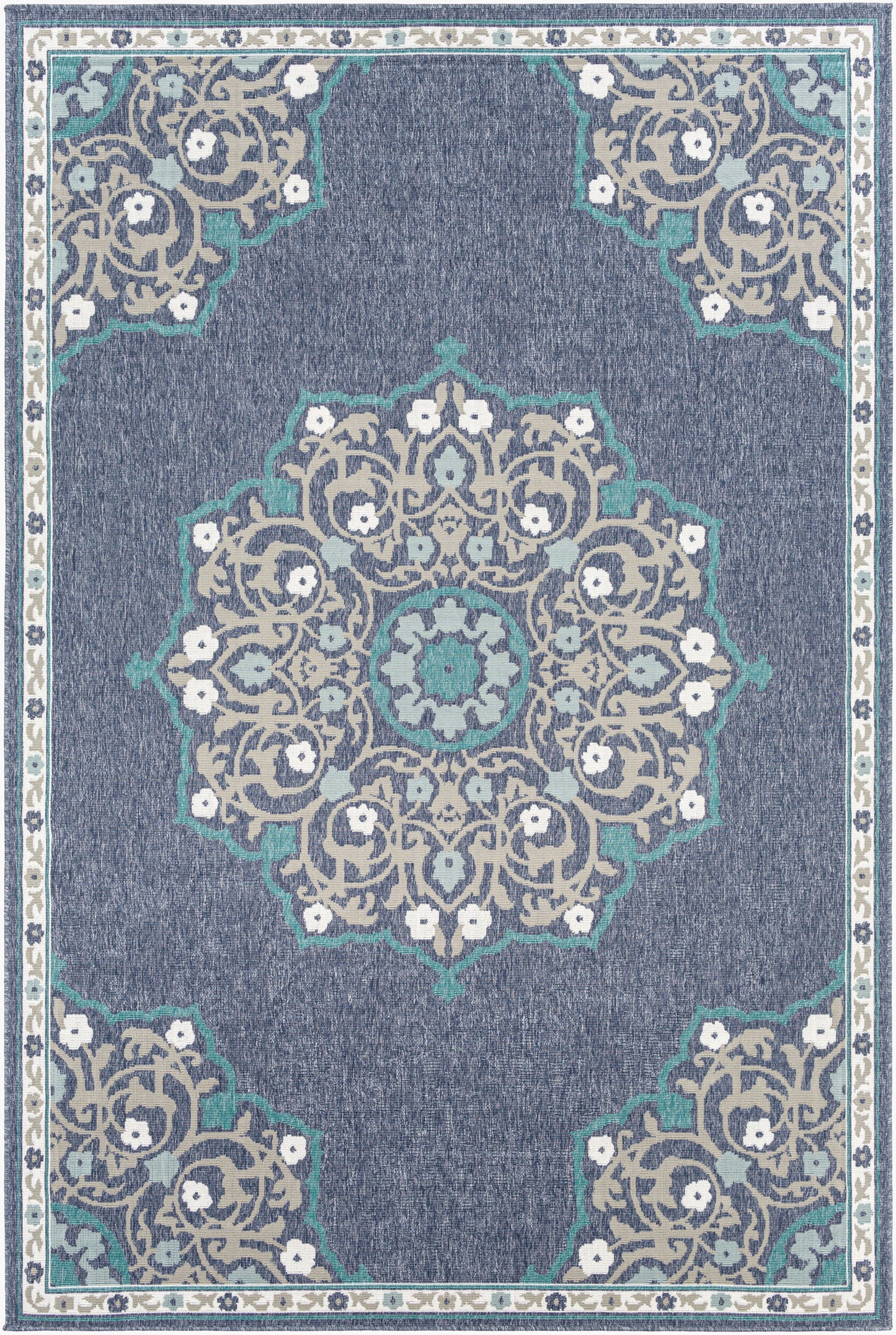 Alfombra tejida a máquina para interior y exterior Alfresco ALF-9678 de 7' x 10'