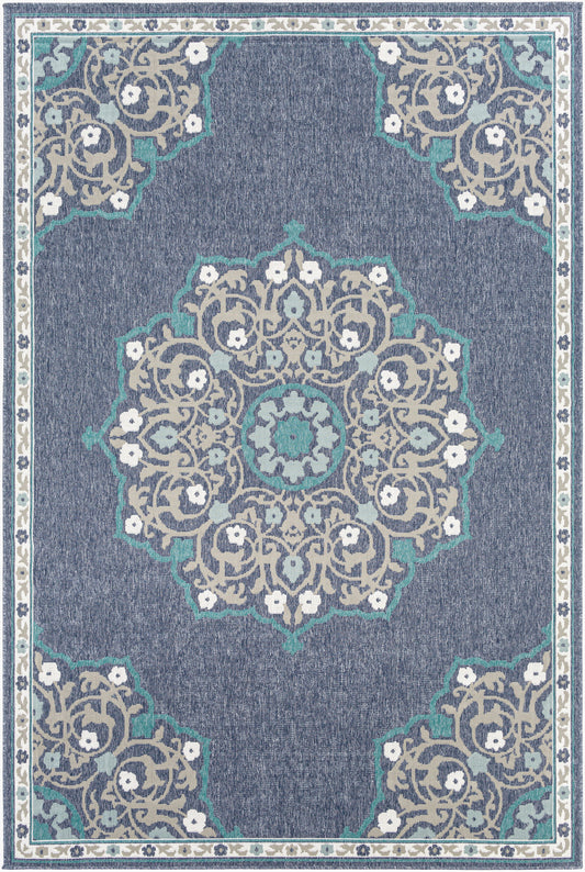 Alfombra tejida a máquina para interior y exterior Alfresco ALF-9678 de 7' x 10'