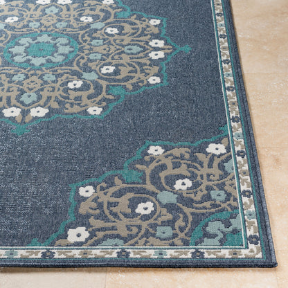 Alfresco ALF-9678 8ft Runner Machine Woven Indoor/Outdoor Runner Rug
