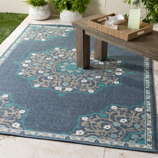 Alfresco ALF-9678 8ft Runner Machine Woven Indoor/Outdoor Runner Rug