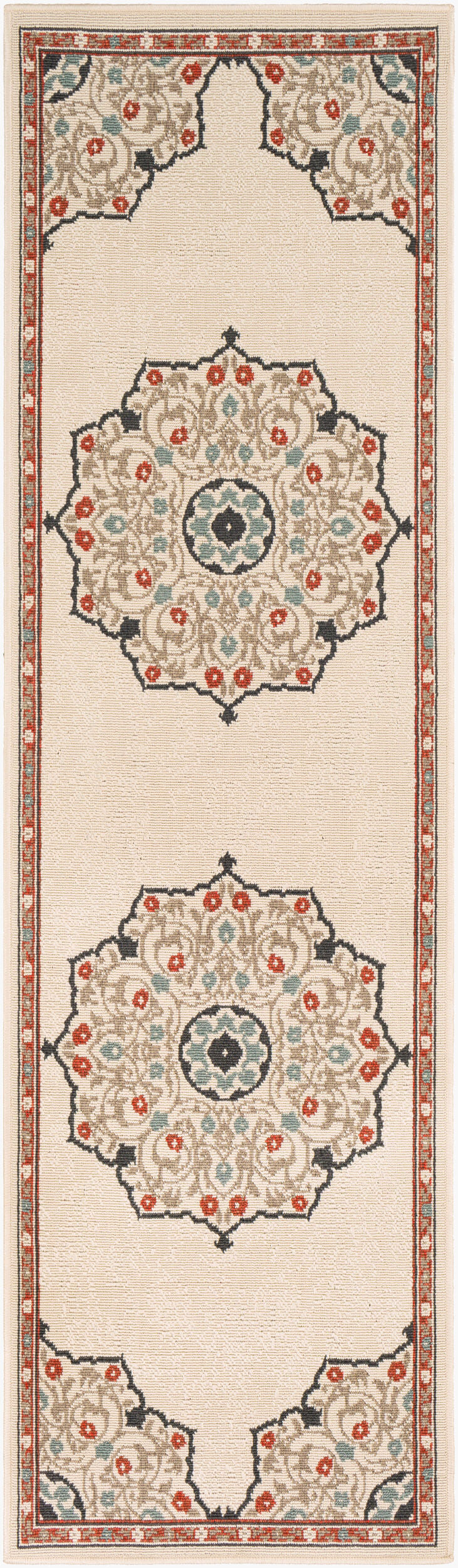 Alfombra Alfresco ALF-9679 de 2,4 m, tejida a máquina, para interior y exterior