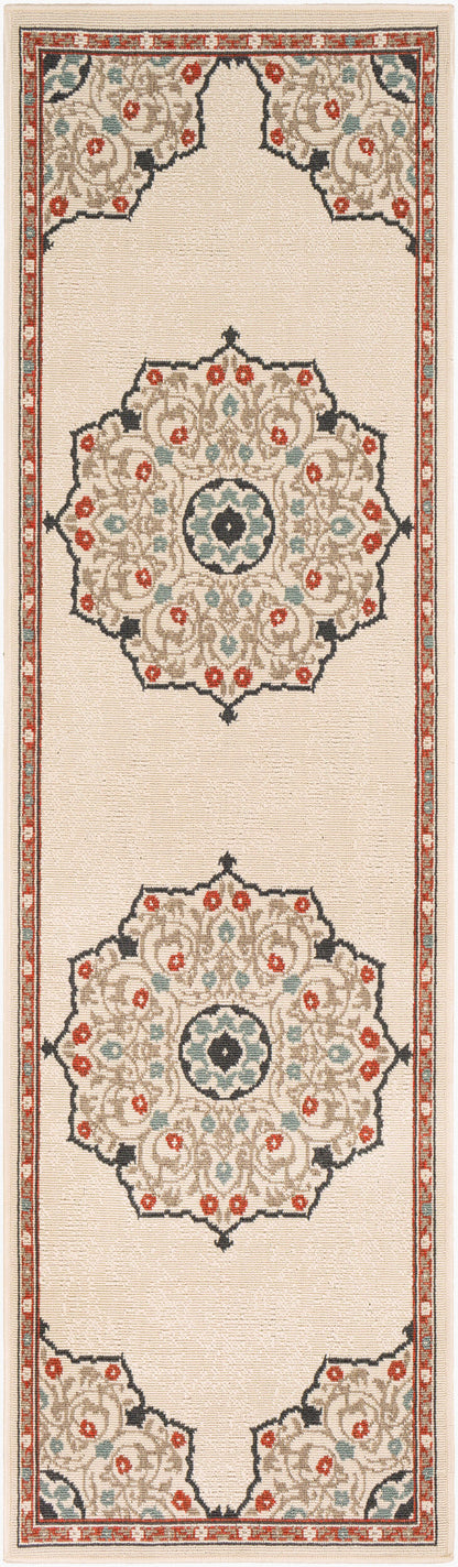 Alfombra Alfresco ALF-9679 de 2,4 m, tejida a máquina, para interior y exterior