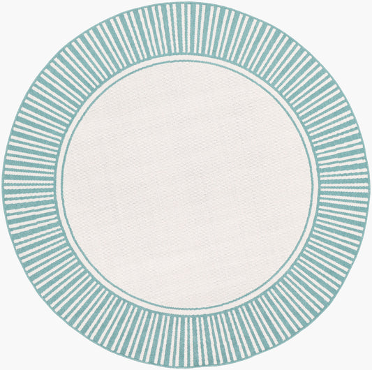 Alfresco ALF-9680 9ft Round Machine Woven Indoor/Outdoor Area Rug