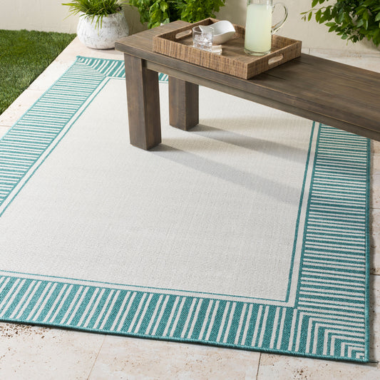 Alfresco ALF-9680 2' x 4' Machine Woven Indoor/Outdoor Accent Rug
