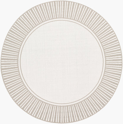 Alfresco ALF-9681 5ft Round Machine Woven Indoor/Outdoor Area Rug