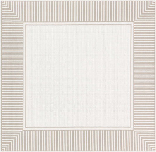 Alfresco ALF-9681 9ft Square Machine Woven Indoor/Outdoor Area Rug
