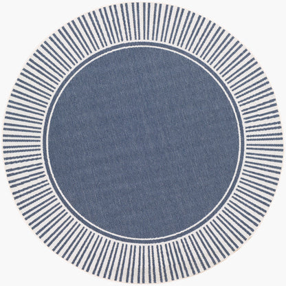 Alfresco ALF-9682 5ft Round Machine Woven Indoor/Outdoor Area Rug