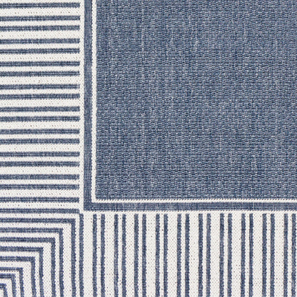 Alfresco ALF-9682 5ft Round Machine Woven Indoor/Outdoor Area Rug