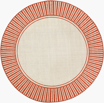 Alfresco ALF-9683 5ft Round Machine Woven Indoor/Outdoor Area Rug