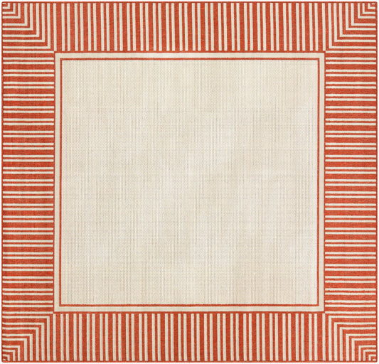 Alfresco ALF-9683 7ft Square Machine Woven Indoor/Outdoor Area Rug