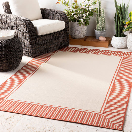 Alfresco ALF-9683 7ft Square Machine Woven Indoor/Outdoor Area Rug