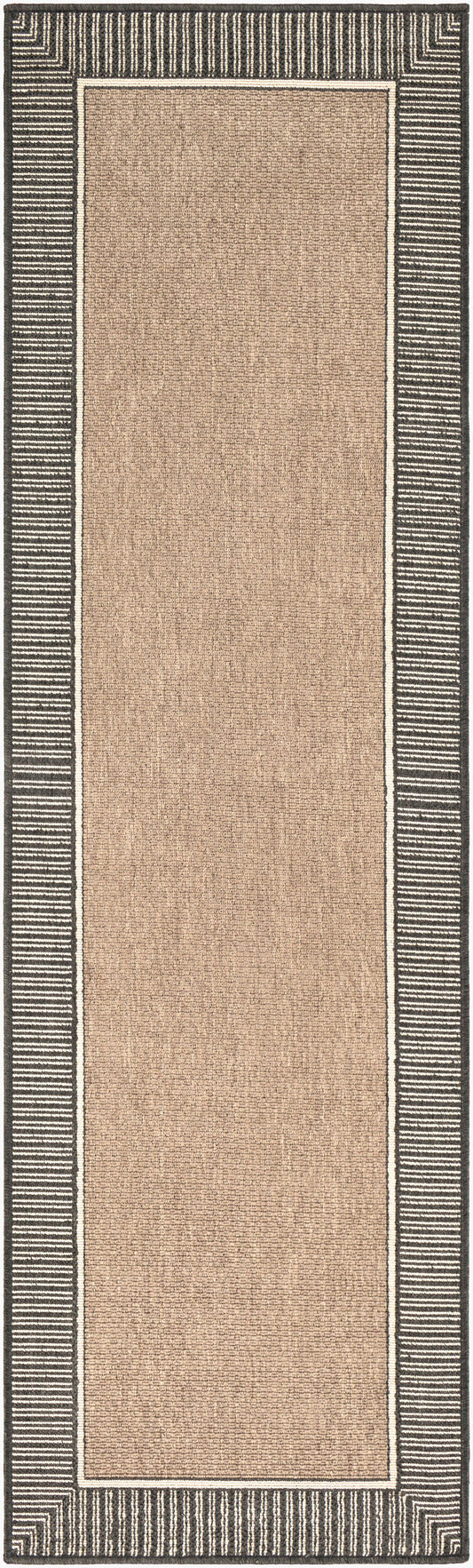 Alfresco ALF-9684 8ft Runner Machine Woven Indoor/Outdoor Runner Rug
