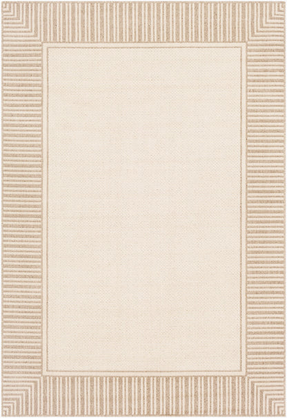 Alfombra decorativa tejida a máquina Alfresco ALF-9685 de 90 x 150 cm para interiores y exteriores
