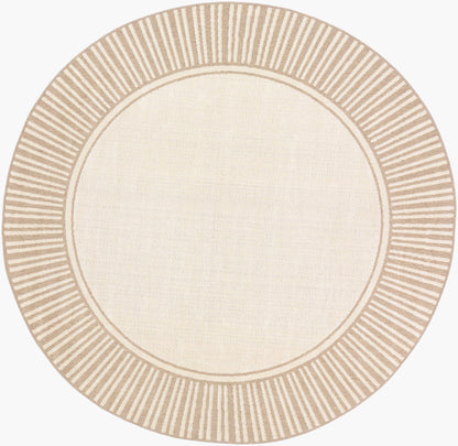 Alfresco ALF-9685 7ft Round Machine Woven Indoor/Outdoor Area Rug