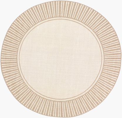 Alfresco ALF-9685 5ft Round Machine Woven Indoor/Outdoor Area Rug